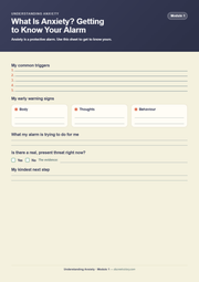 1.1 ANX Printable 1 - What Is Anxiety