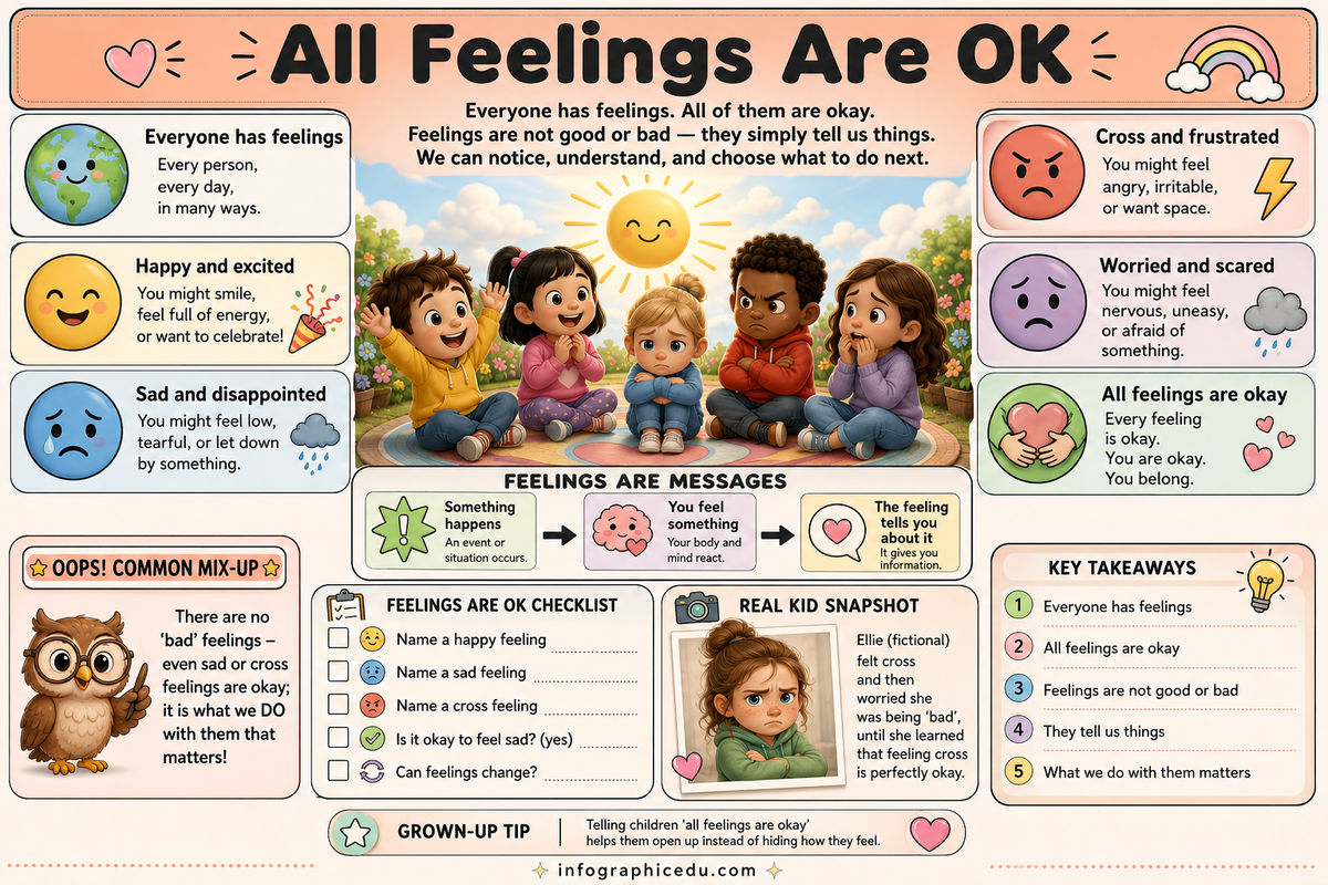 All Feelings Are Okay infographic