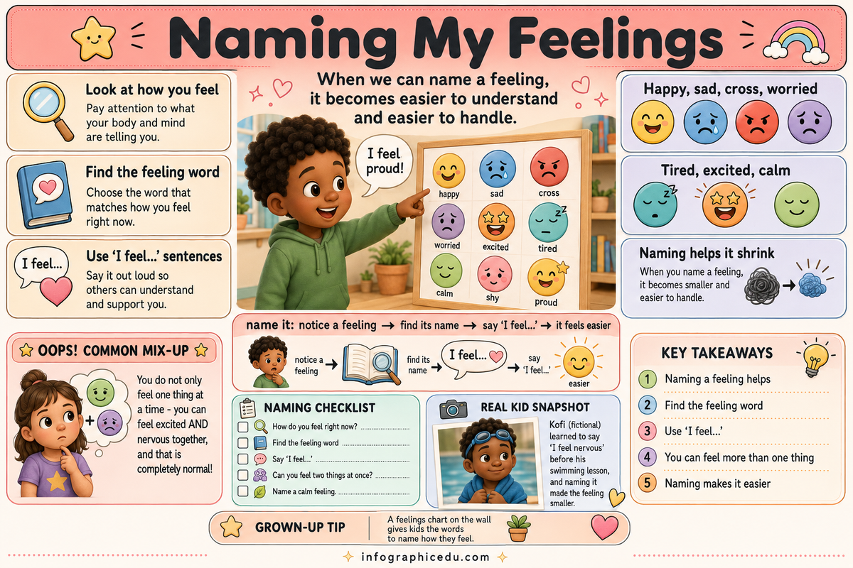 Naming My Feelings infographic