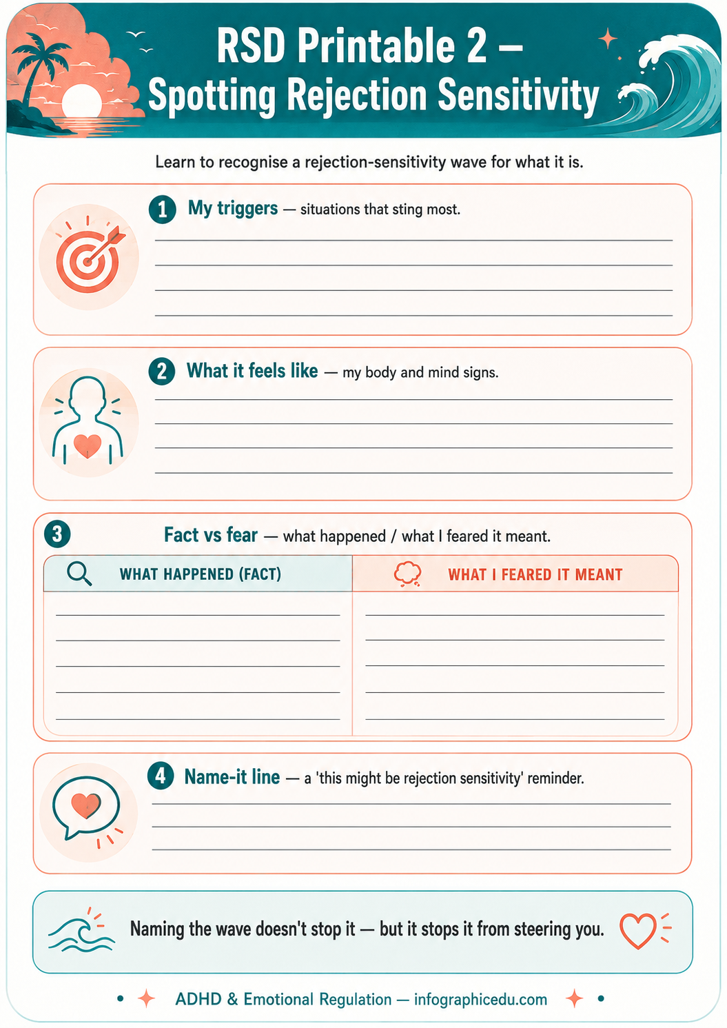 ADHD Routines & Habit Building – Digital Infographic Course & Printable Worksheet Pack