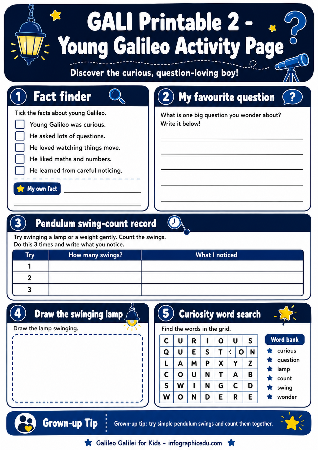Galileo For Kids – Digital Infographic Course & Printable Planner Pack