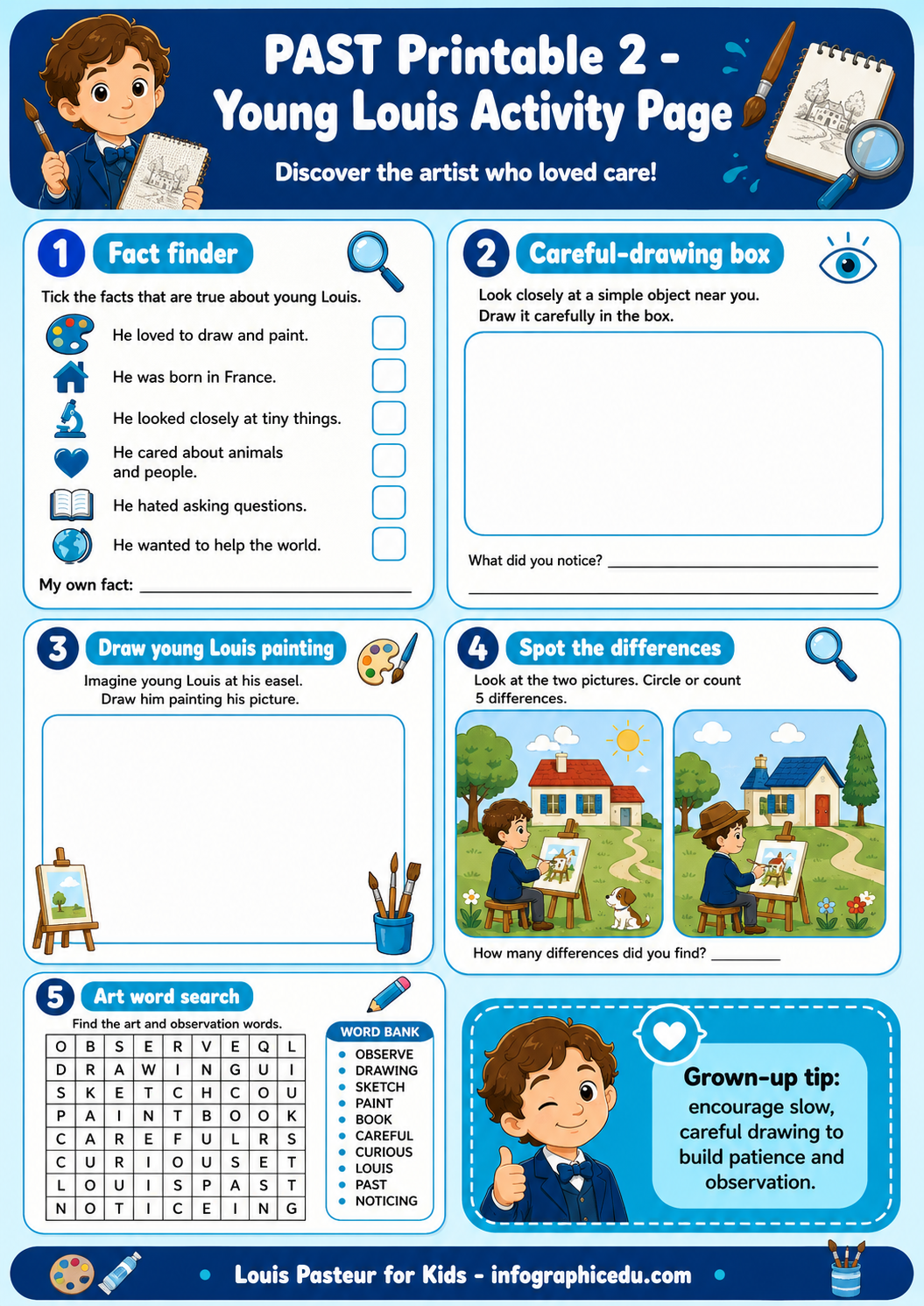 Louis Pasteur – Digital Infographic Course & Printable Planner Pack