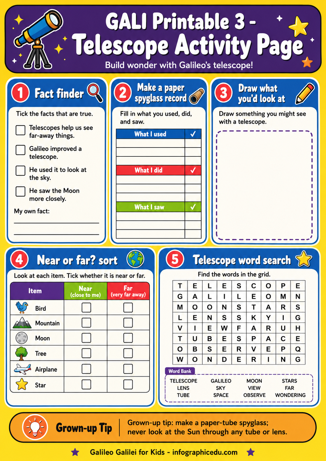 Galileo For Kids – Digital Infographic Course & Printable Planner Pack