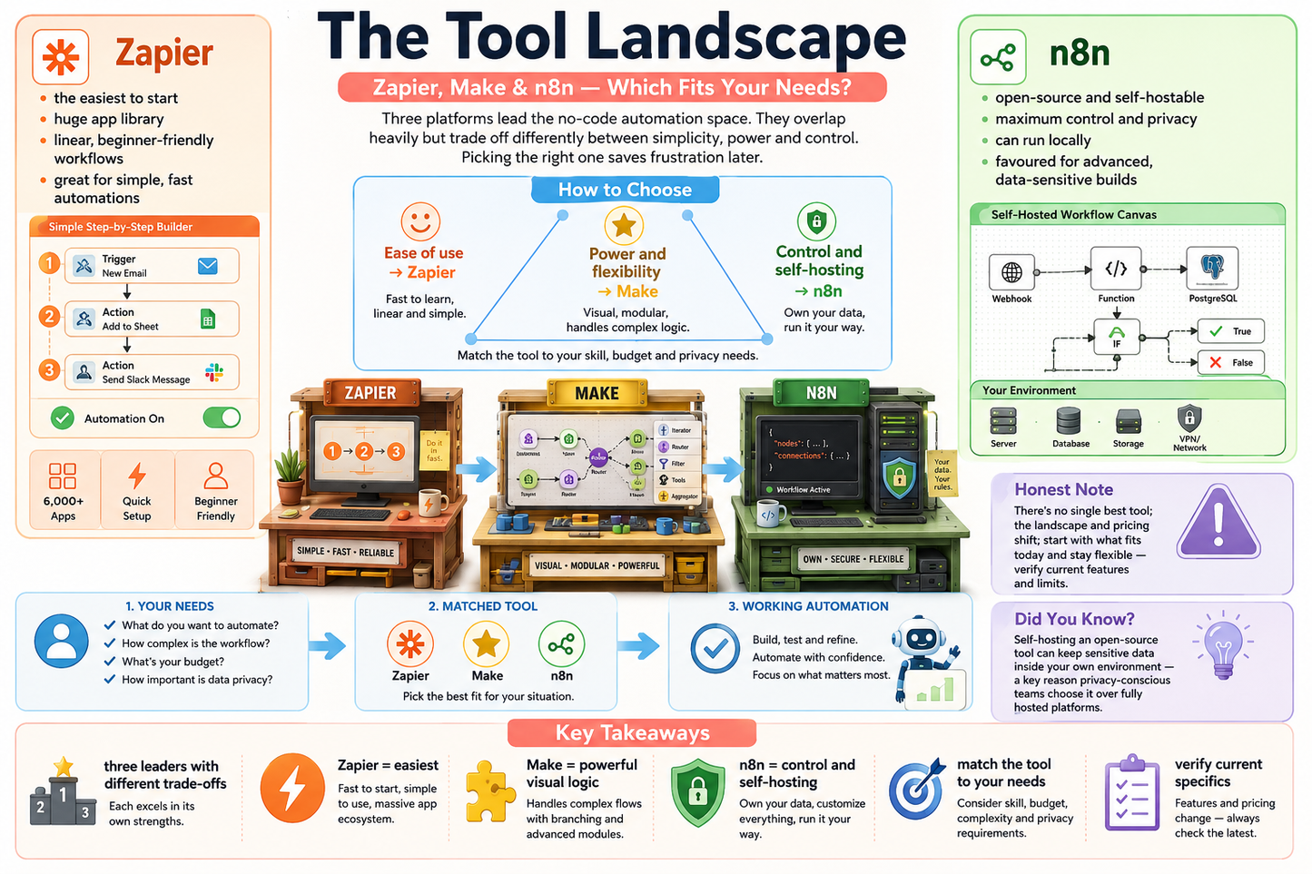 AI Automation Explained – Digital Infographic Course for Beginners