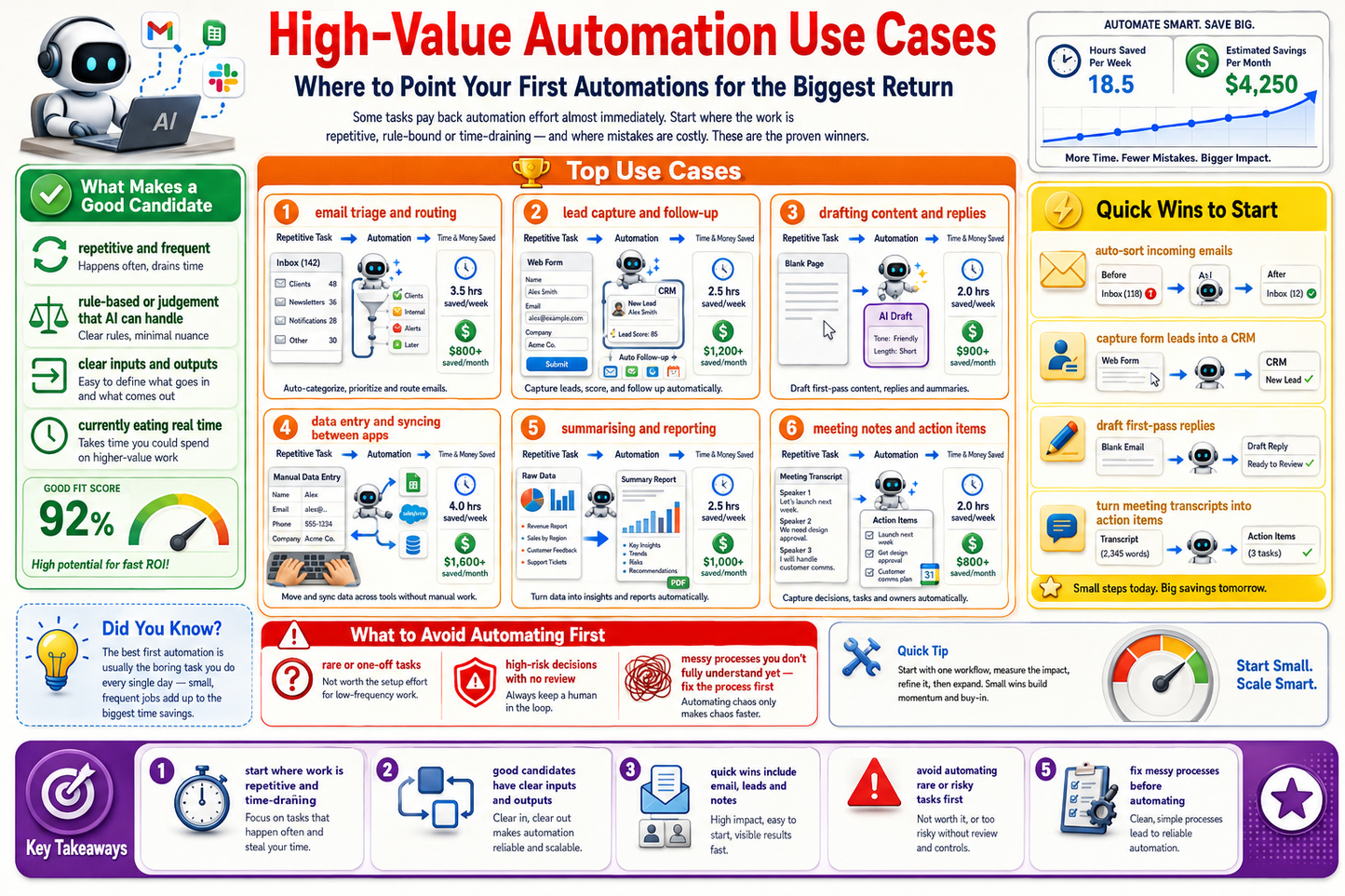 AI Automation Explained – Digital Infographic Course for Beginners