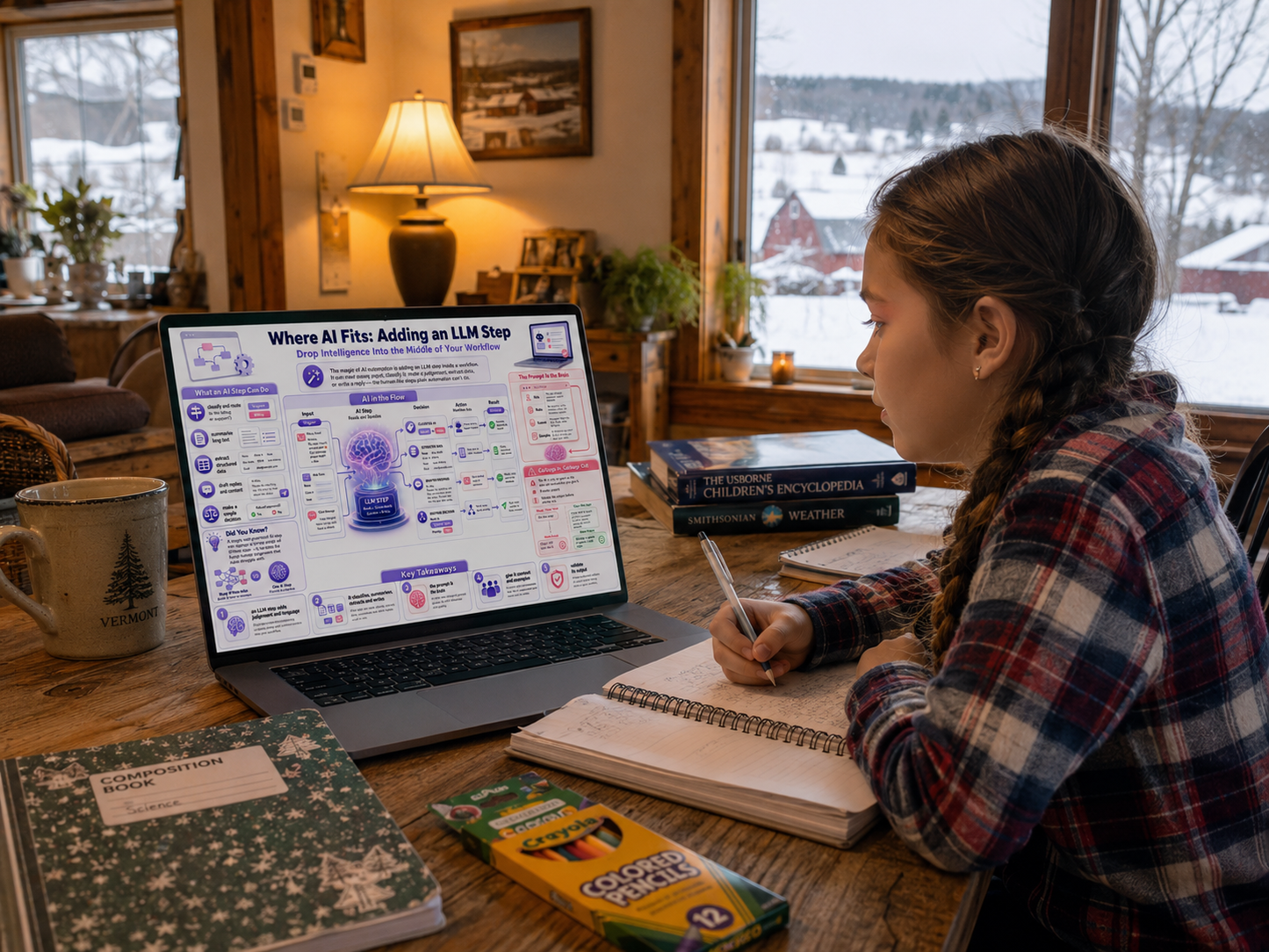 AI Automation Explained – Digital Infographic Course for Beginners