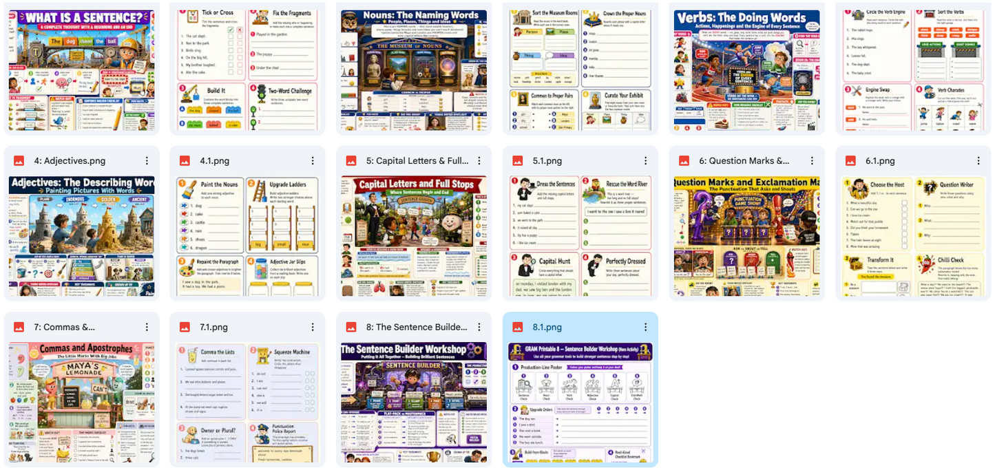 Grid of various web pages with different layouts and content