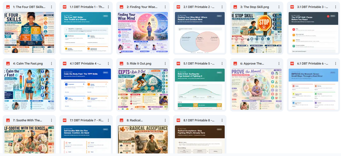 Grid of various web pages or digital content with different layouts and designs.
