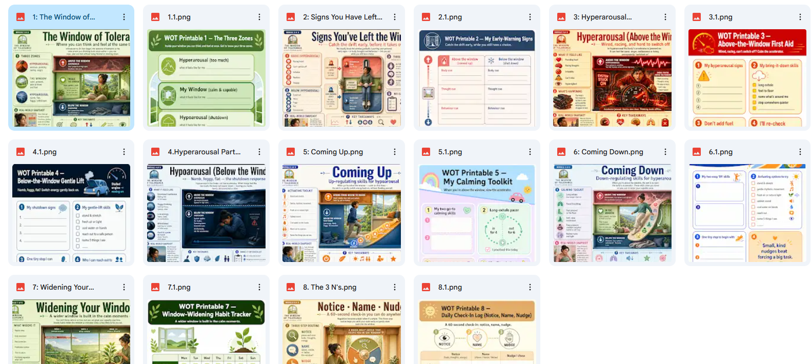 Grid of various web page screenshots with different layouts and designs.