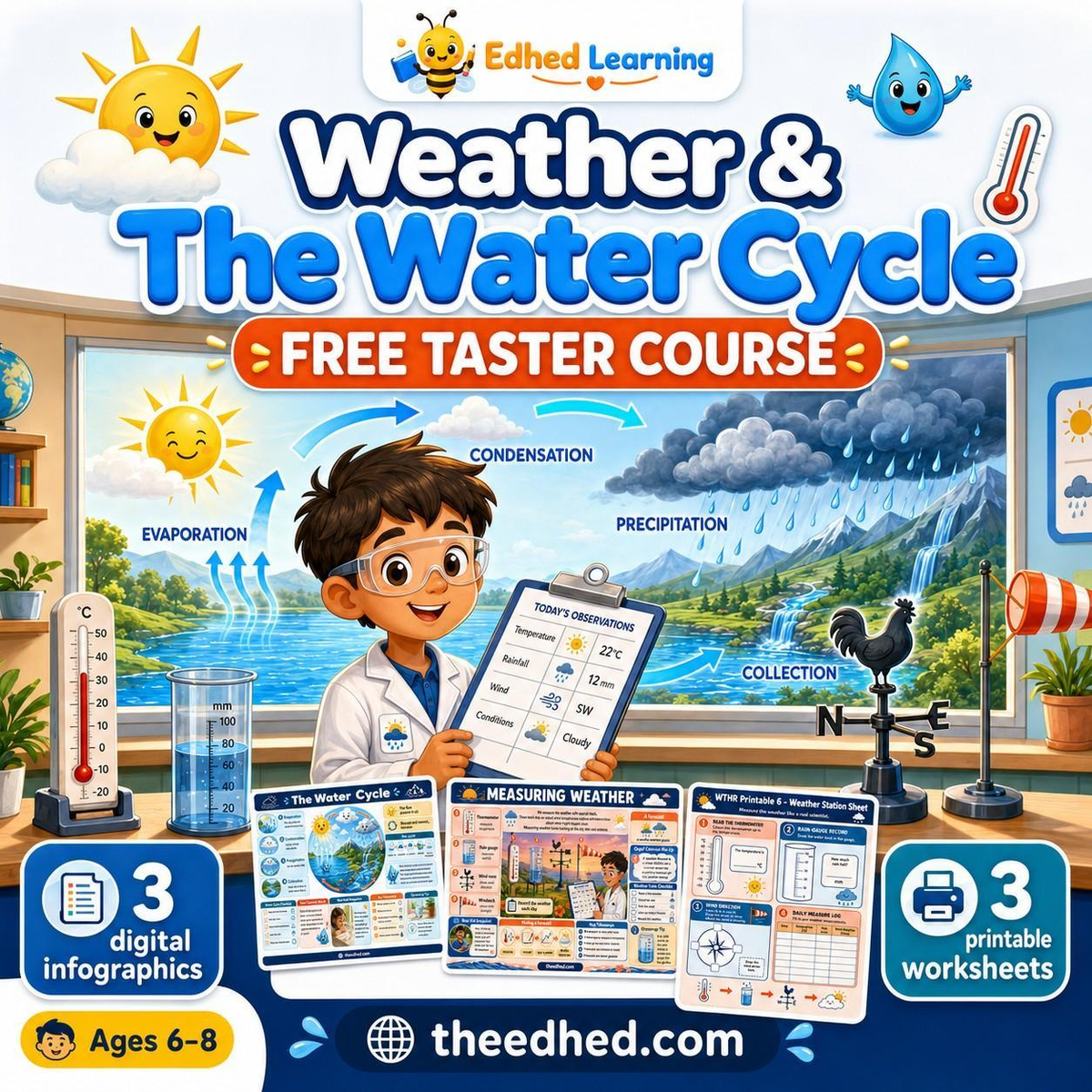 Edhed Learning FREE Weather & The Water Cycle digital course product image